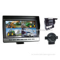 Vehicle backup camera system with 10.1-inch quad monitor and front view cameraNew